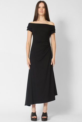 Apiece Apart Marles Off Shoulder Dress Black