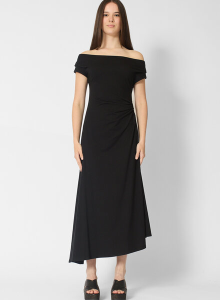 Apiece Apart Marles Off Shoulder Dress Black
