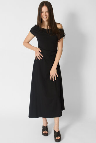 Apiece Apart Marles Off Shoulder Dress Black