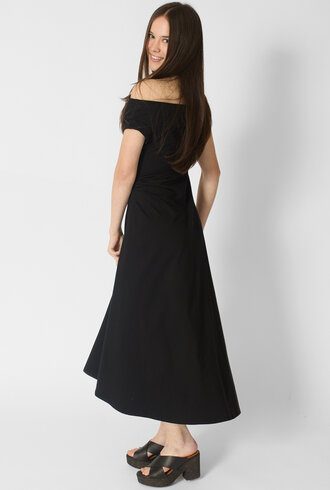 Apiece Apart Marles Off Shoulder Dress Black