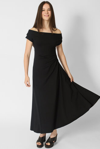 Apiece Apart Marles Off Shoulder Dress Black