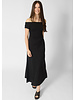 Apiece Apart Marles Off Shoulder Dress Black