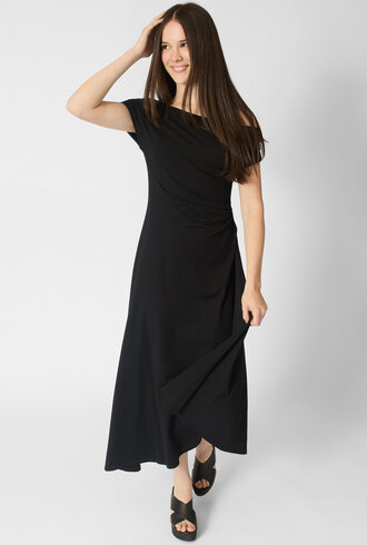 Apiece Apart Marles Off Shoulder Dress Black
