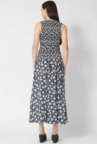 Apiece Apart Siempre Tank Maxi Navy Floral