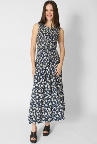 Apiece Apart Siempre Tank Maxi Navy Floral