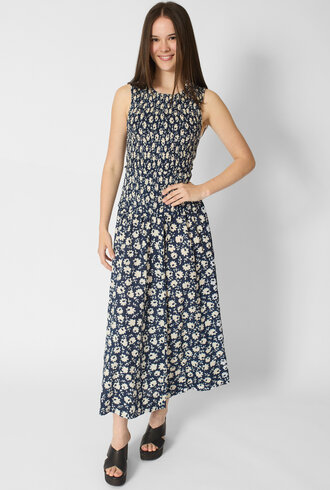 Apiece Apart Siempre Tank Maxi Navy Floral