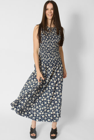 Apiece Apart Siempre Tank Maxi Navy Floral