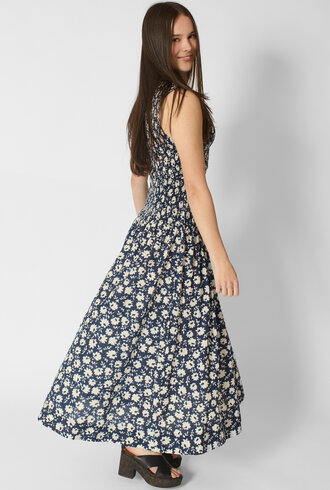 Apiece Apart Siempre Tank Maxi Navy Floral