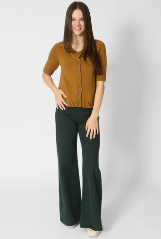 MJW. Chunky Cotton Cardigan Toast