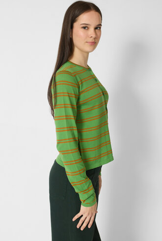 MJW. Pima Cotton Cardigan Leaf/Toast