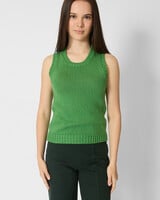 MJW. Chunky Cotton Vest Leaf