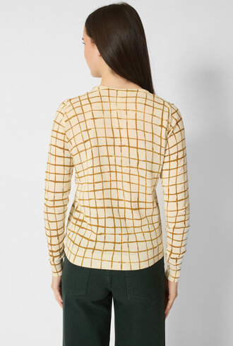 MJW. Ice Cotton Pullover Toast Checks