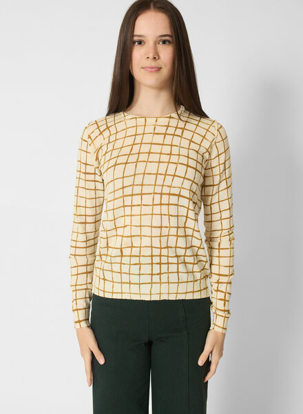 MJW. Ice Cotton Pullover Toast Checks