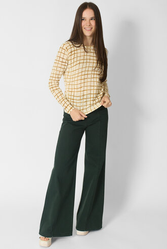 MJW. Ice Cotton Pullover Toast Checks