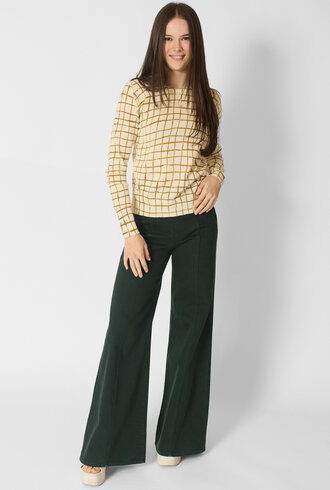 MJW. Ice Cotton Pullover Toast Checks