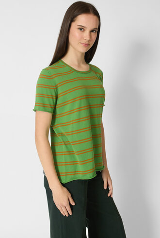 MJW. Pima Cotton Crew Pullover Leaf/ Toast