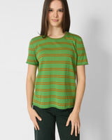 MJW. Pima Cotton Crew Pullover Leaf/ Toast