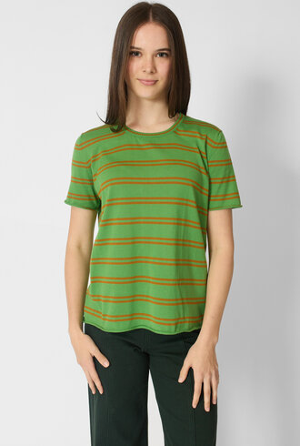 MJW. Pima Cotton Crew Pullover Leaf/ Toast