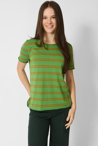 MJW. Pima Cotton Crew Pullover Leaf/ Toast