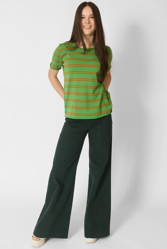 MJW. Pima Cotton Crew Pullover Leaf/ Toast