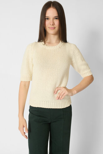 MJW. Chunky Cotton Sweater Natural