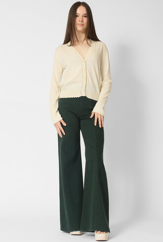 MJW. Organic Cotton Cardigan Natural