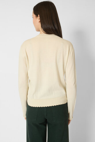 MJW. Organic Cotton Cardigan Natural