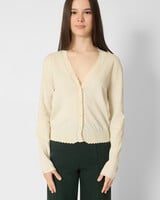 MJW. Organic Cotton Cardigan Natural