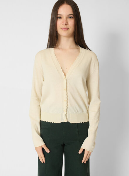 MJW. Organic Cotton Cardigan Natural