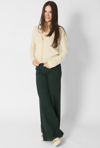 MJW. Organic Cotton Cardigan Natural