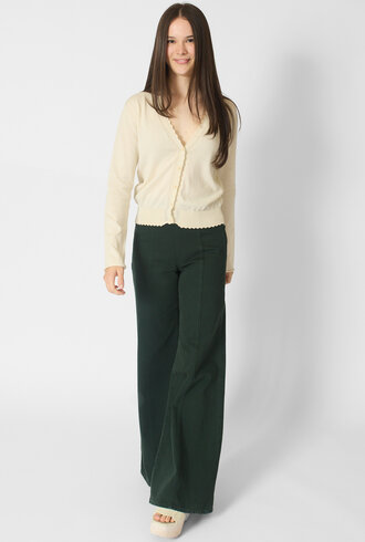 MJW. Organic Cotton Cardigan Natural