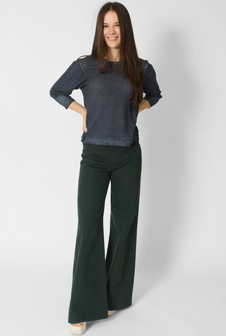 MJW. Linen Cotton Crew Navy