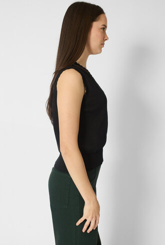 MJW. Organic Cotton Vest Black