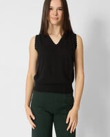 MJW. Organic Cotton Vest Black
