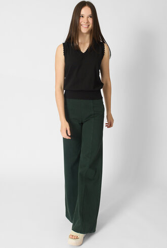 MJW. Organic Cotton Vest Black