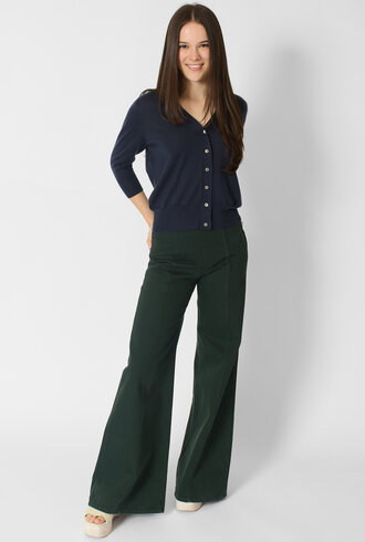 MJW. Fine Cashmere Cardigan Navy