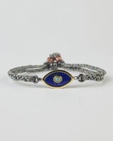 Patricia Arango Mini Evil Eye Bracelet Lapis