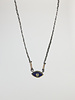 Patricia Arango Mini Evil Eye Necklace Lapis