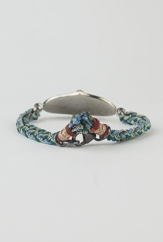 Patricia Arango Evil Eye Bracelet Emerald