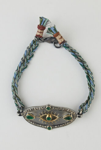 Patricia Arango Evil Eye Bracelet Emerald
