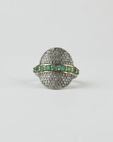 Patricia Arango Diamond  Ring Emerald