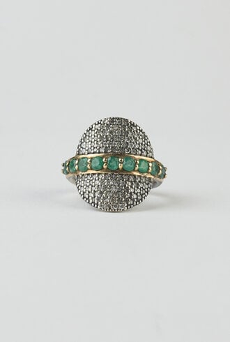 Patricia Arango Diamond  Ring Emerald