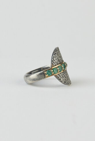 Patricia Arango Diamond  Ring Emerald