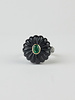 Patricia Arango Onex Flower Ring Emerald