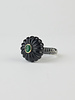 Patricia Arango Onex Flower Ring Emerald