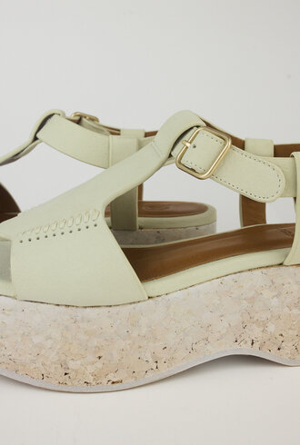 Coclico Eilish Wedge Sandal Mozzarella