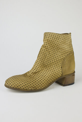 Shoto Perforated Boots Olive
