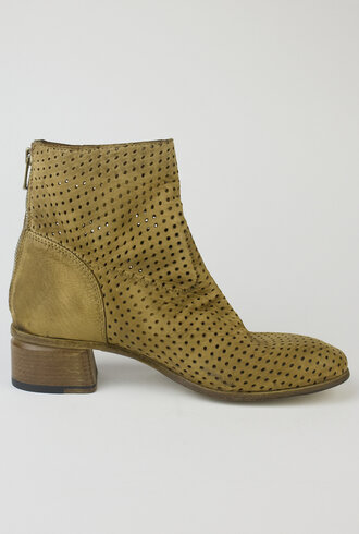 Shoto Perforated Boots Olive