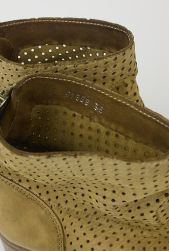 Shoto Perforated Boots Olive