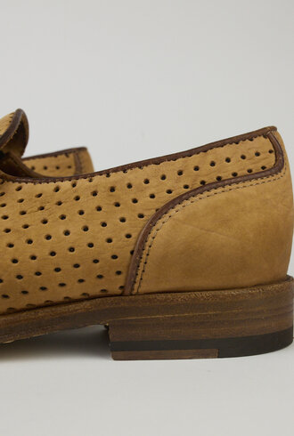 Shoto Perforated Loafer Dive Tabaco